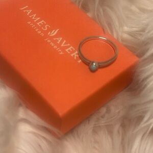 Retired James Avery Silver Turquoise Ring